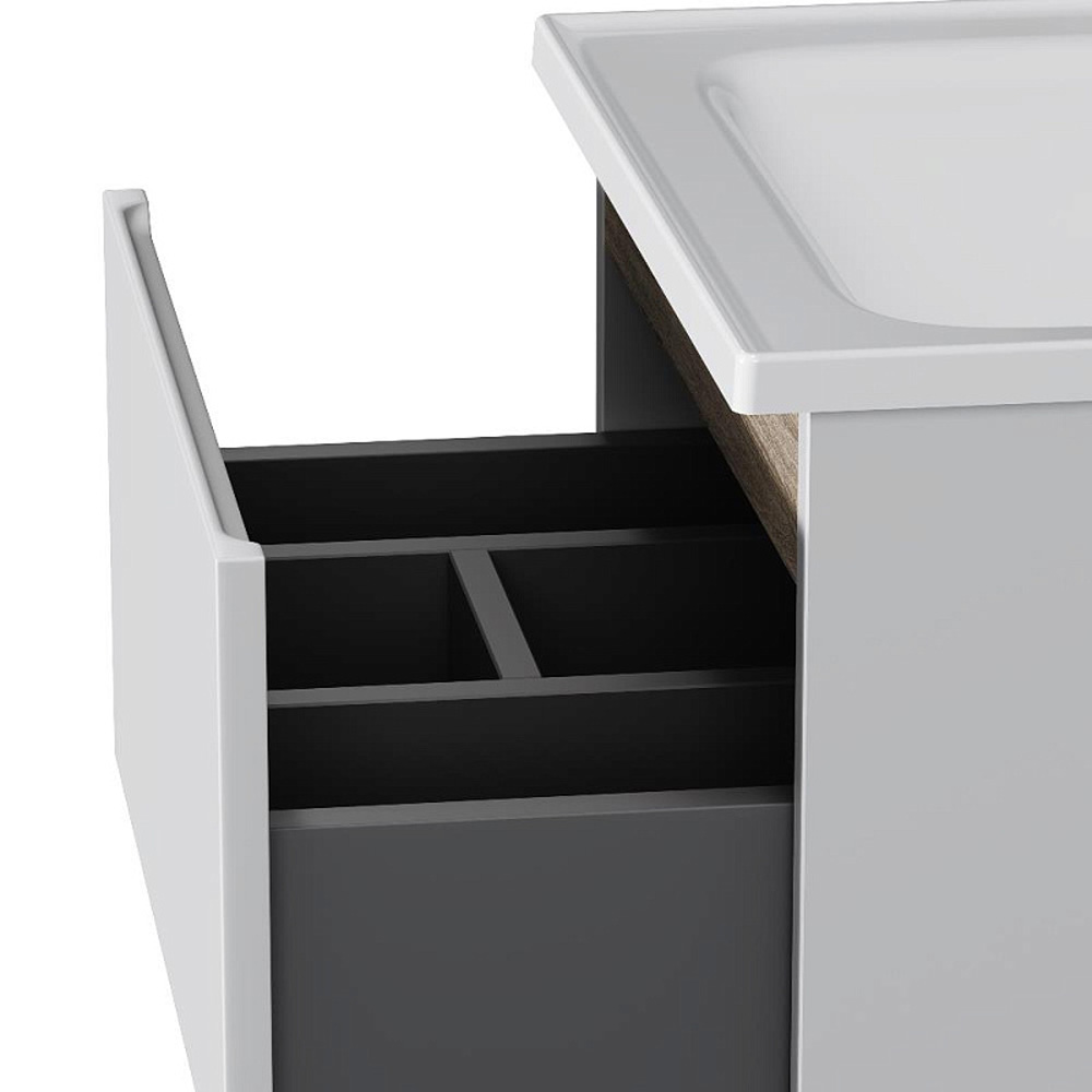 Мебель для ванной AM.PM X-Joy 50 подвесная, цвет белый глянец/дерево