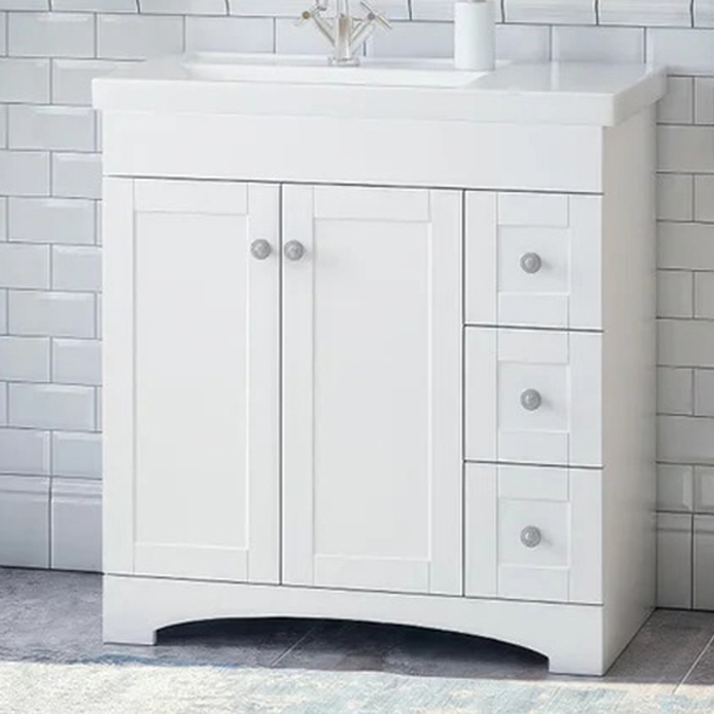 Тумба под раковину Corozo Техас 80, цвет белый