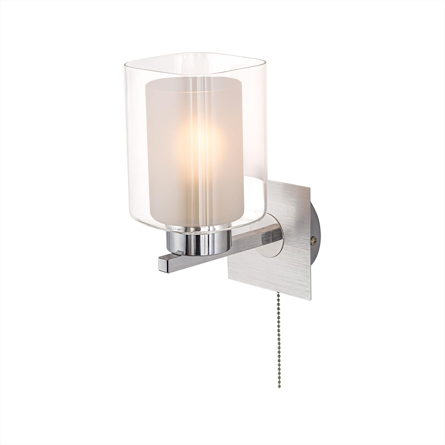 Бра Citilux Диез CL111310, арматура алюминий, плафоны стекло прозрачное