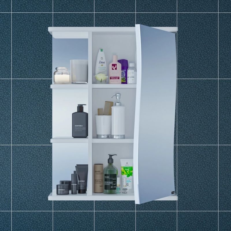 Мебель для ванной Санта Уют 55 напольная, с дверцами, цвет белый