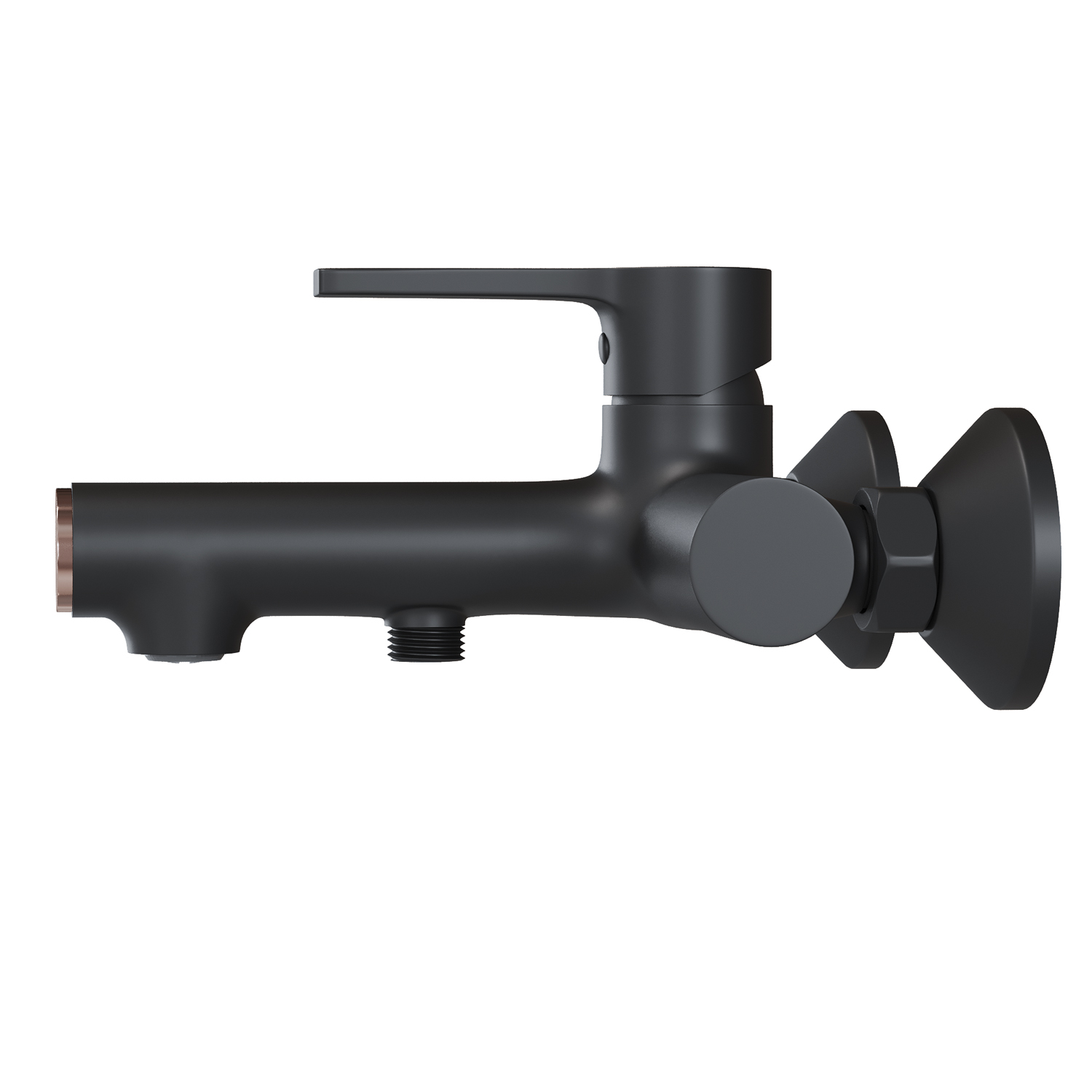 Смеситель Mixline ML23-01 550748 для ванны с душем, цвет черный / бронза - фото 1