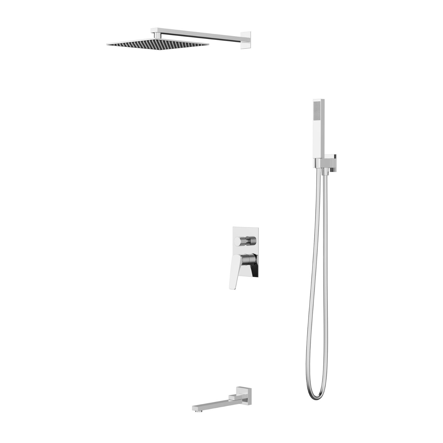 Душевой комплект Vincea Puro VSFW-5P1CH, встраиваемый, цвет хром