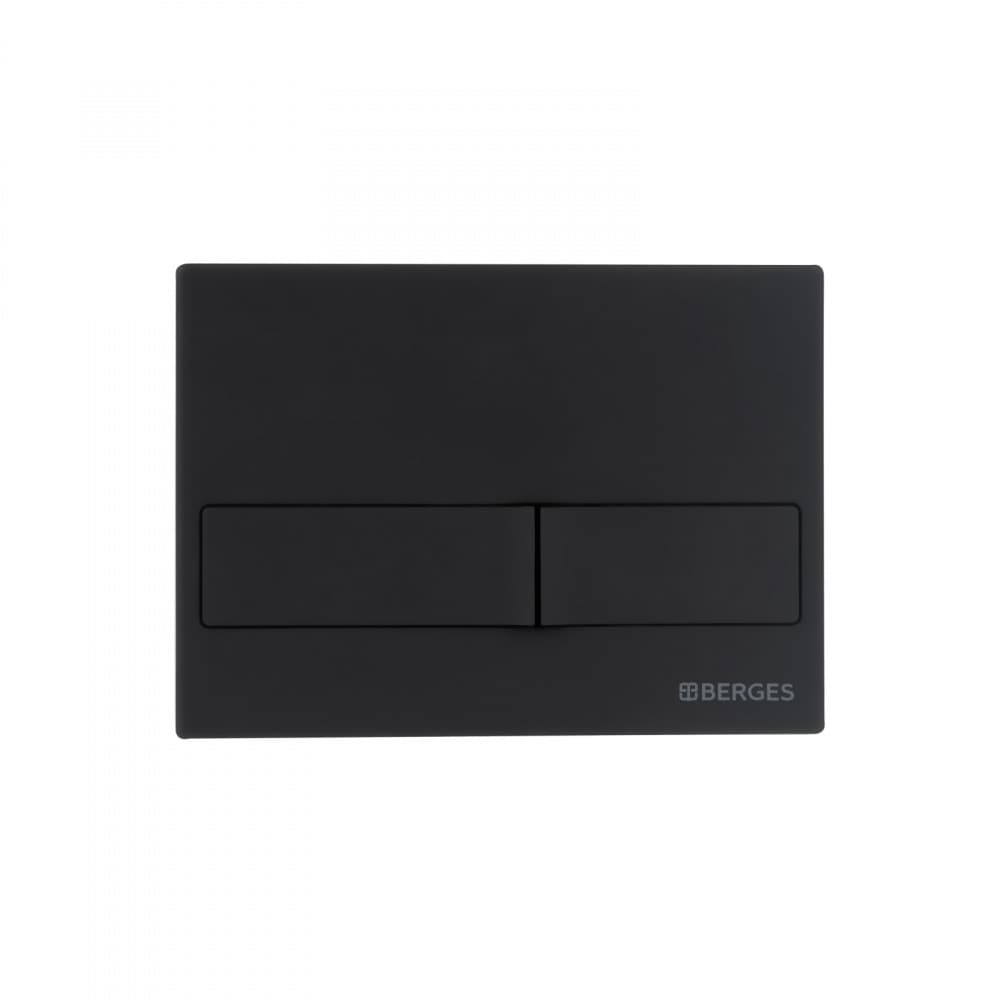 Комплект Berges 043234 унитаза Ego XL с сиденьем микролифт и инсталляции Novum 525 с черной кнопкой L5 SoftTouch