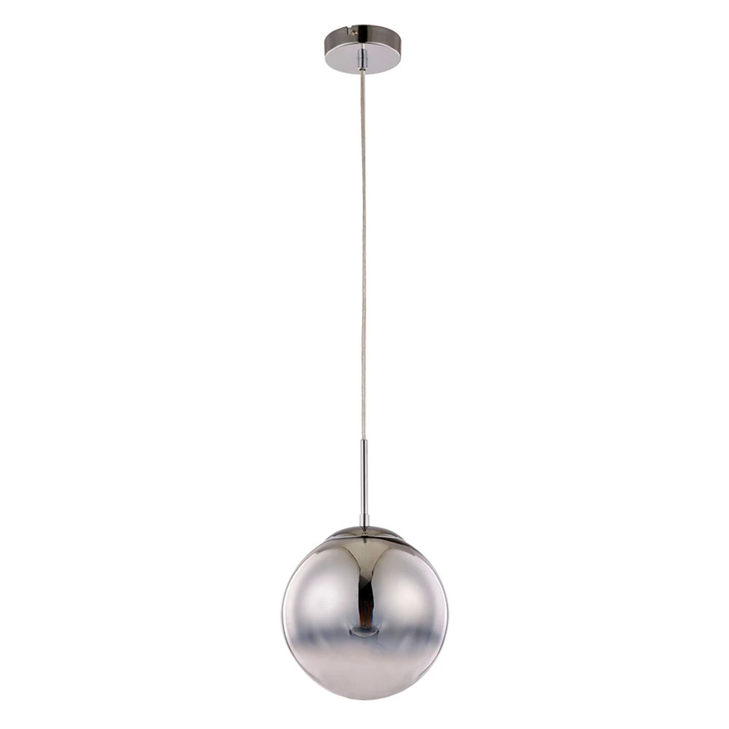 Подвесной светильник Arte Lamp Jupiter Chrome A7961SP-1CC, арматура хром, плафон стекло прозрачное / хром