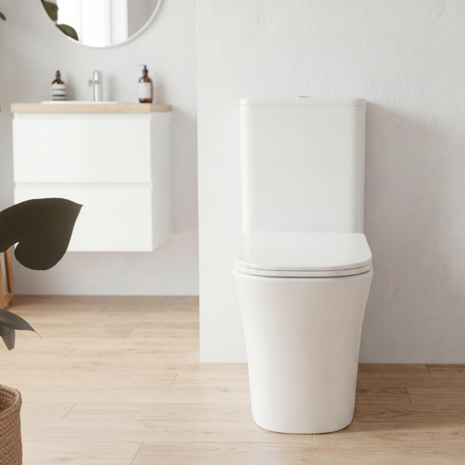 Унитаз JOKI Rise JK3092026 напольный, безободковый, смыв Торнадо, с сиденьем микролифт, цвет белый