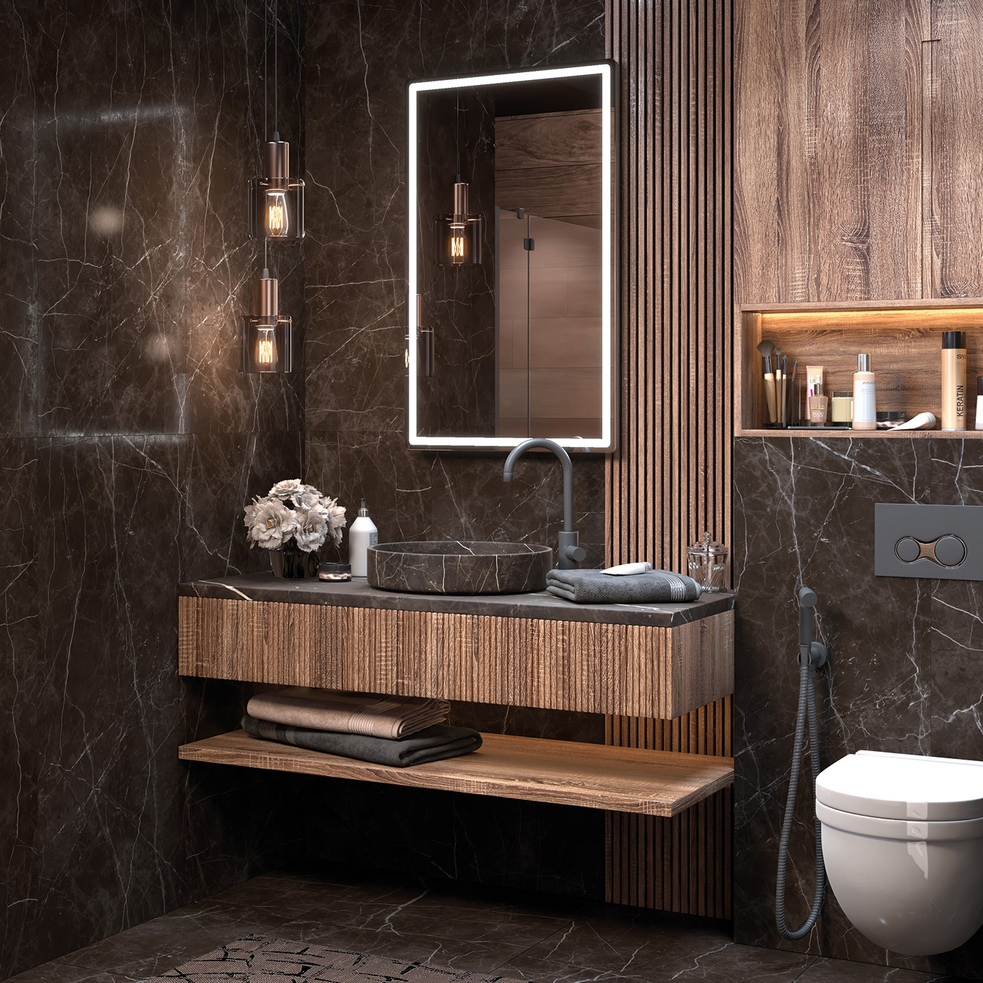 Зеркало Vigo Roberta Comfort 60x100, с подсветкой, функцией антизапотевания - фото 1