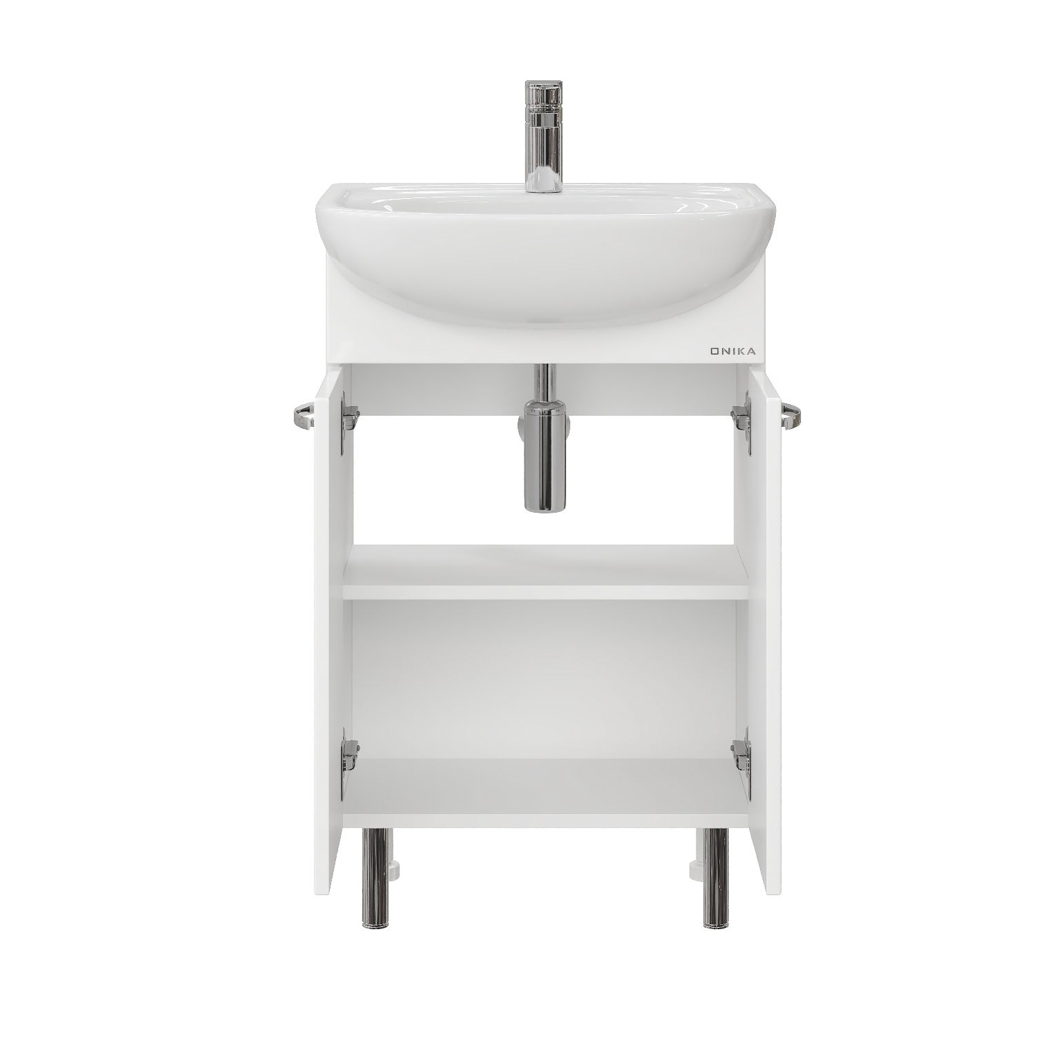 Тумба под раковину Оника Коралл 55, цвет белый - фото 1