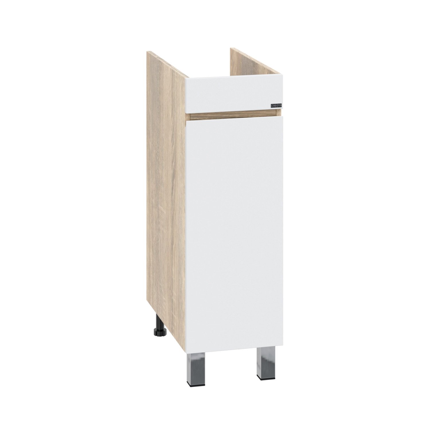 Тумба под раковину Санта Марс 29, цвет белый / янтарное дерево - фото 1