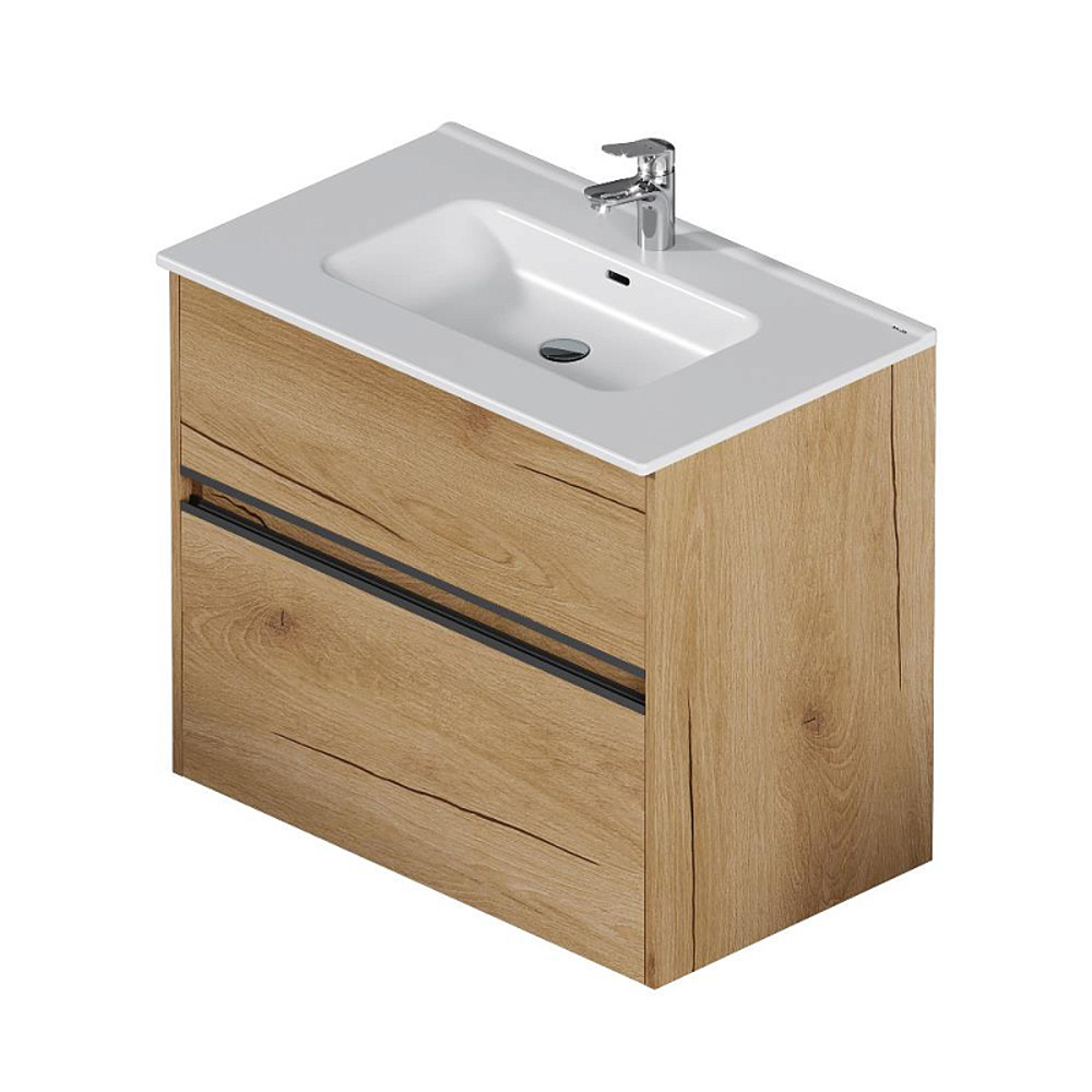 Мебель для ванной AM.PM Sense 80 подвесная/напольная, цвет светлое дерево - фото 1