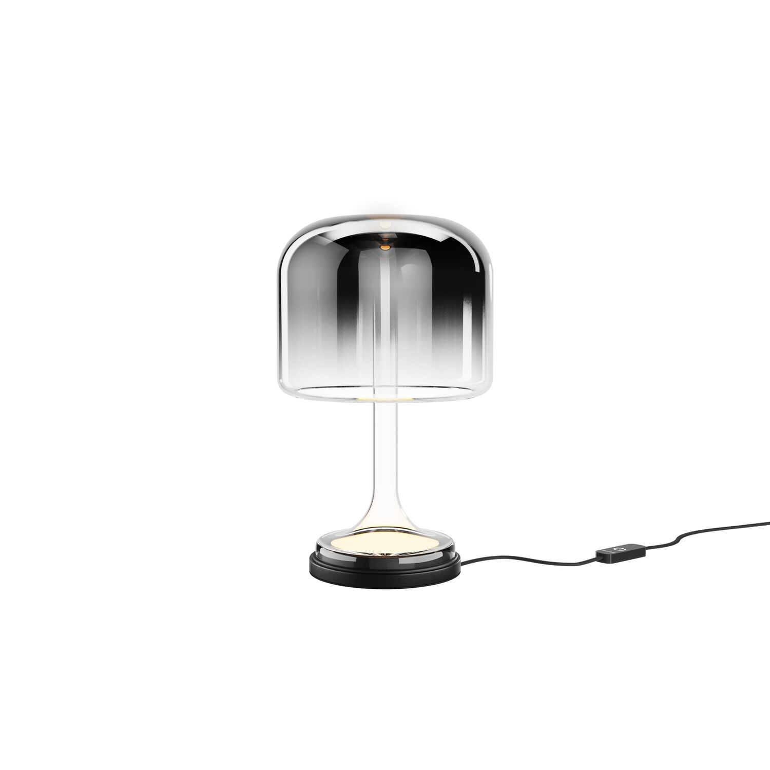 Настольный светильник Maytoni Spirito MOD286TL-L8B3K, арматура черная, профиль стекло дымчатое
