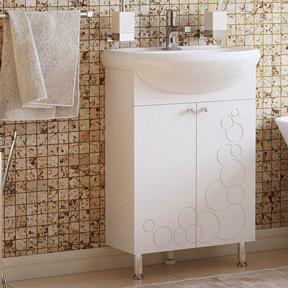 Мебель для ванной Corozo Орфей 55, цвет белый - фото 1