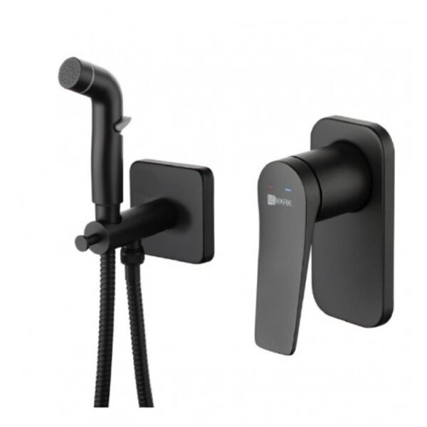 Гигиенический душ Lemark Bronx LM3719BL, со встраиваемым смесителем, цвет черный