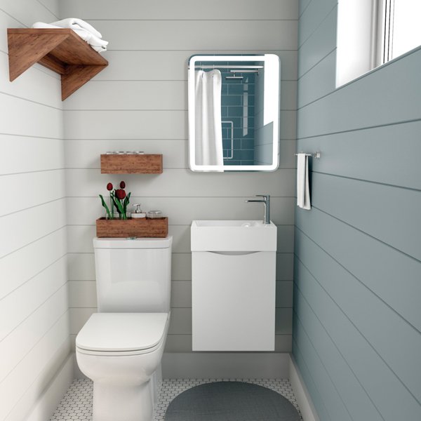 Мебель для ванной Art & Max Liberty 40 R подвесная, цвет белый глянец