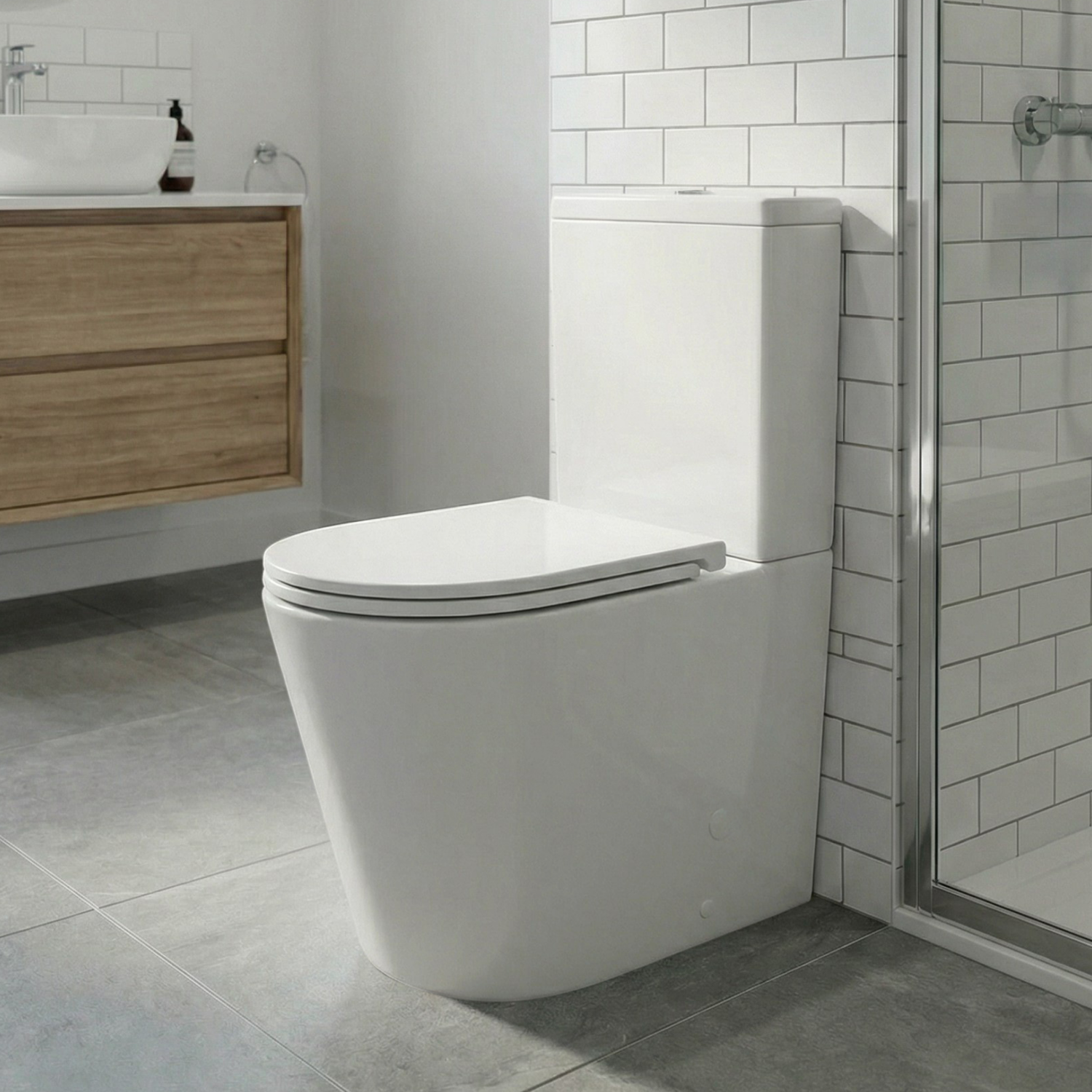 Унитаз Joki Herba JK2032017 напольный, безободковый, с сиденьем микролифт, цвет  белый