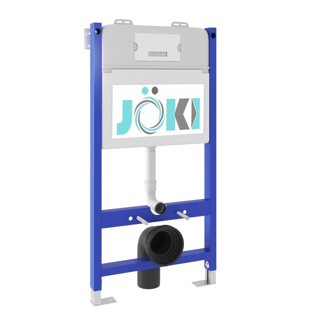 Комплект: JOKI Инсталляция JK03351+Кнопка JK702534BM черный+Stella JK1061016 унитаз белый - фото 1