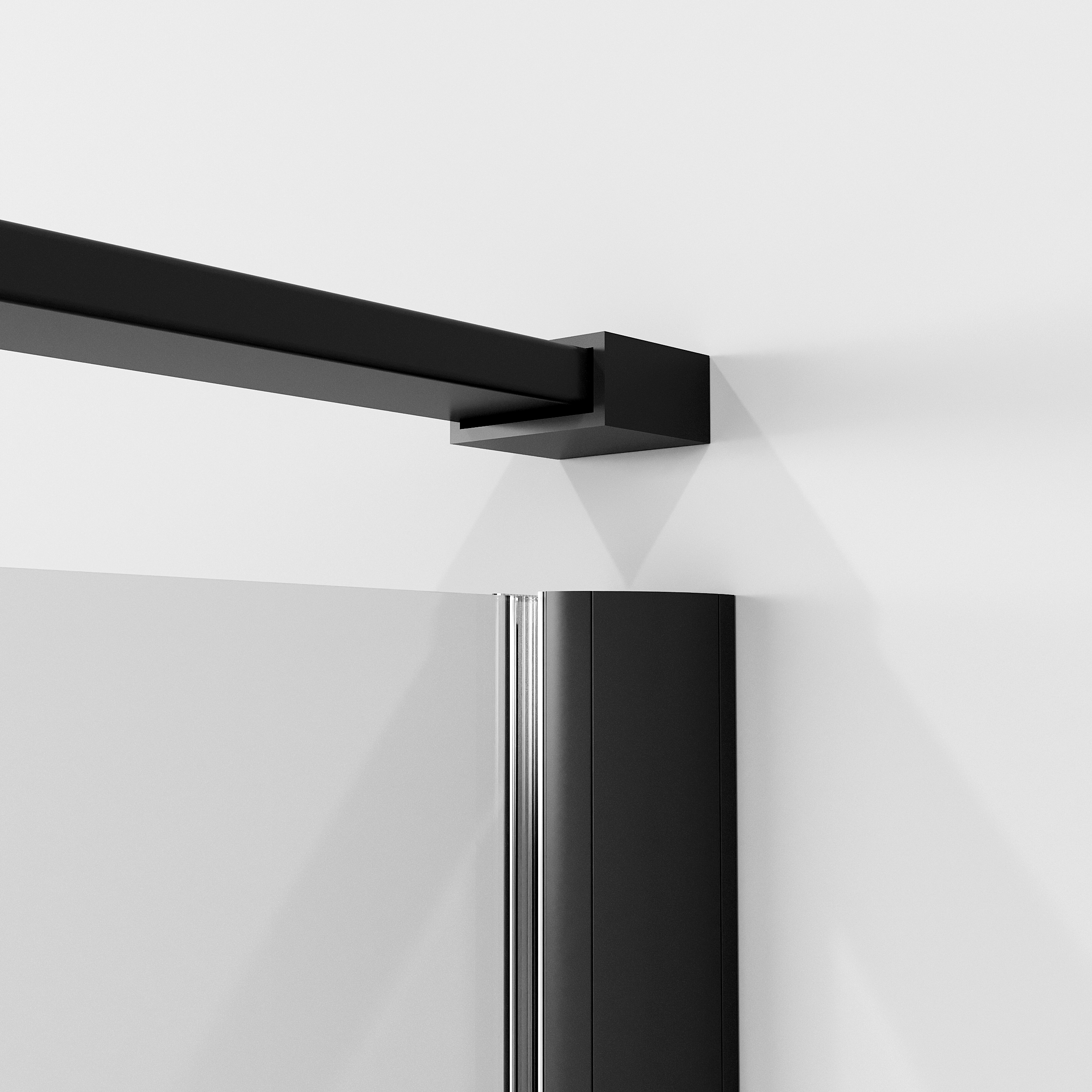 Душевой уголок Niagara Nova NG-6831-34 Black 90x90, стекло прозрачное, профиль черный матовый