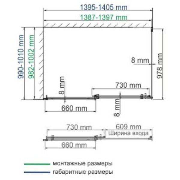 Душевой уголок WasserKRAFT Alme WasserSchutz 15R37 140x100, стекло прозрачное, профиль серебристый