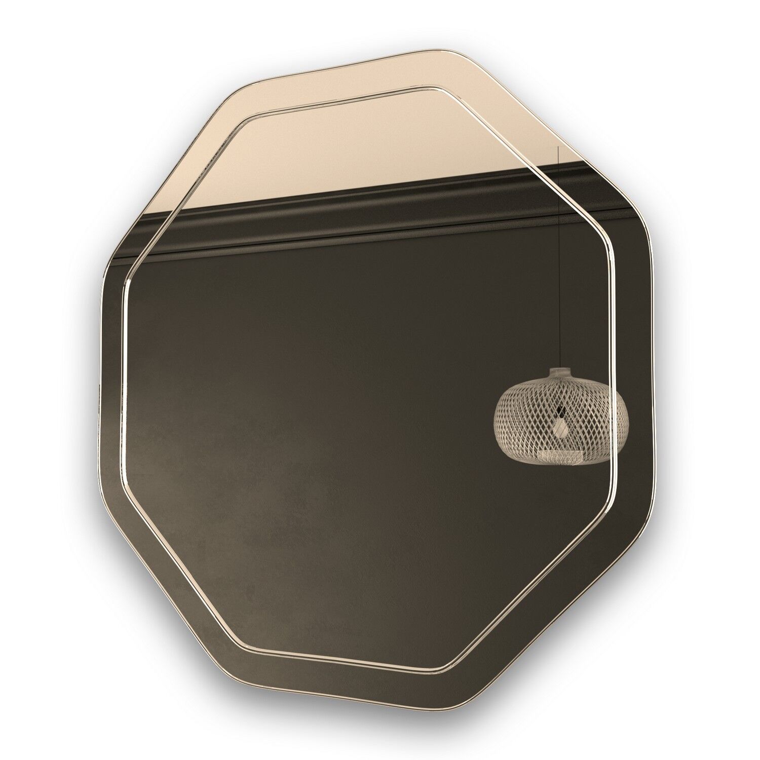 Зеркало Mixline Герда 60x60, с гравировкой