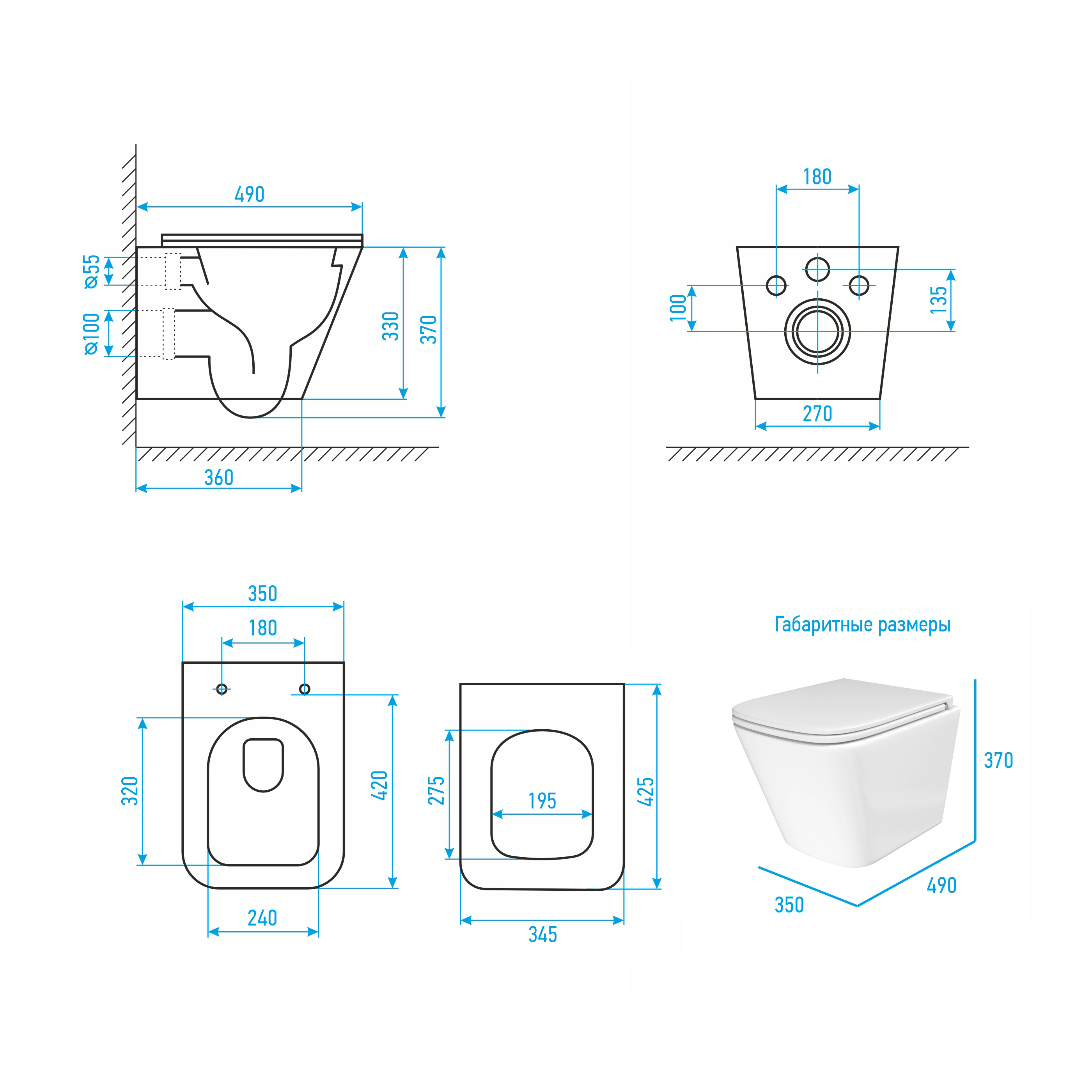 Комплект: Инсталляция JK03553+Кнопка JK018504WM белая+Verna T JK3031025 белый унитаз, смыв торнадо