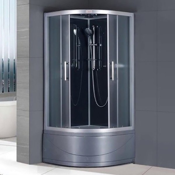 Душевая кабина Esbano Elegancia ESG-90CRB 90х90, стекло рифленое, профиль хром матовый, с крышей