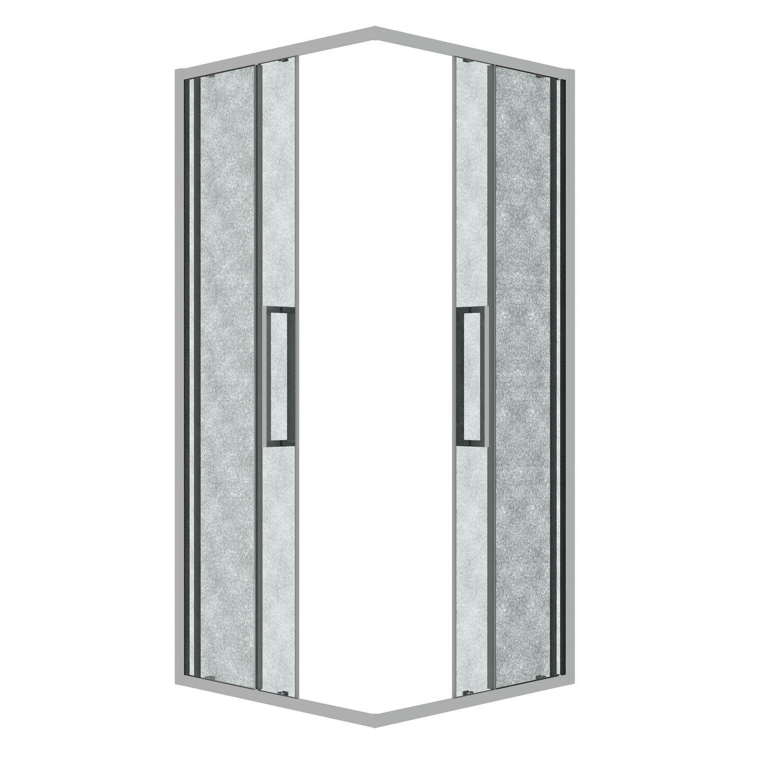 Душевой уголок Grossman Cosmo 300.K33.02.9090.10.02 90х90, стекло шиншилла, профиль хром