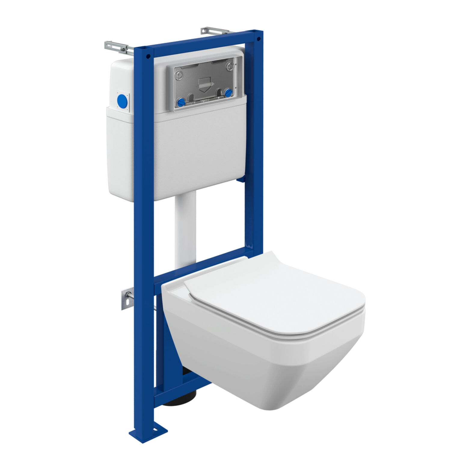 Комплект Cersanit: Унитаз Crea Square CO DPL EO Slim + Инсталляция Link Pro