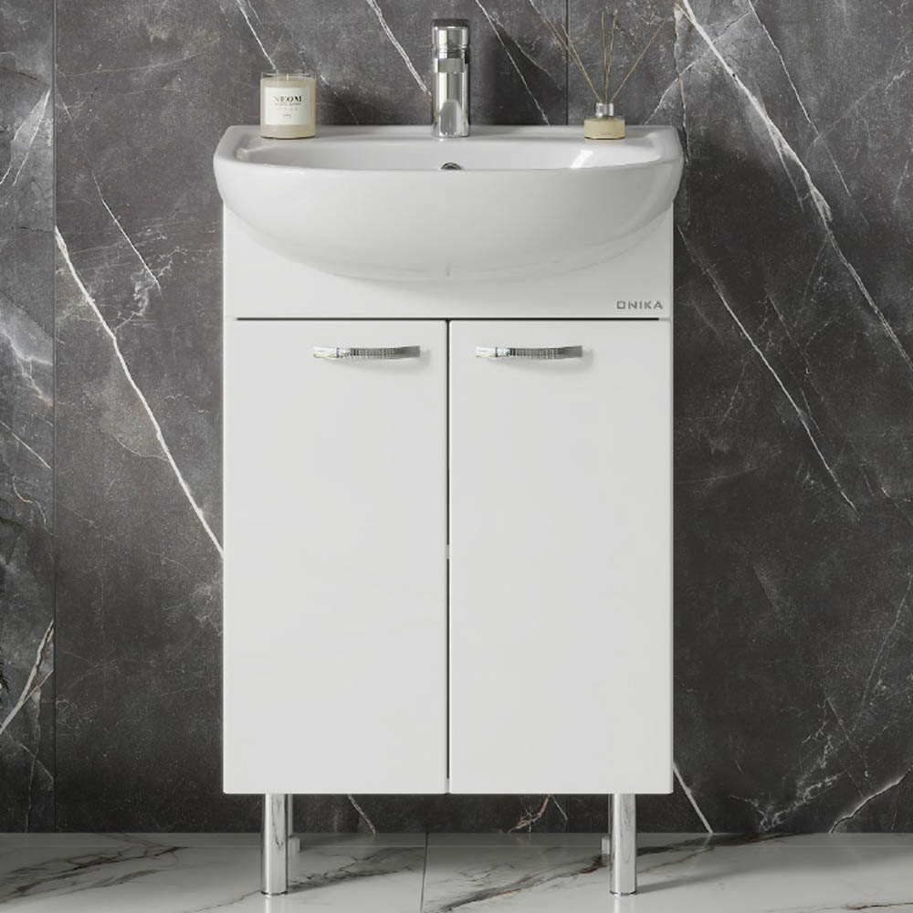 Тумба под раковину Оника Коралл 50, цвет белый