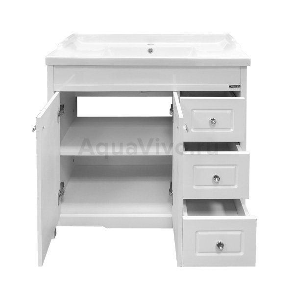 Мебель для ванной Comforty Тбилиси 90, цвет белый