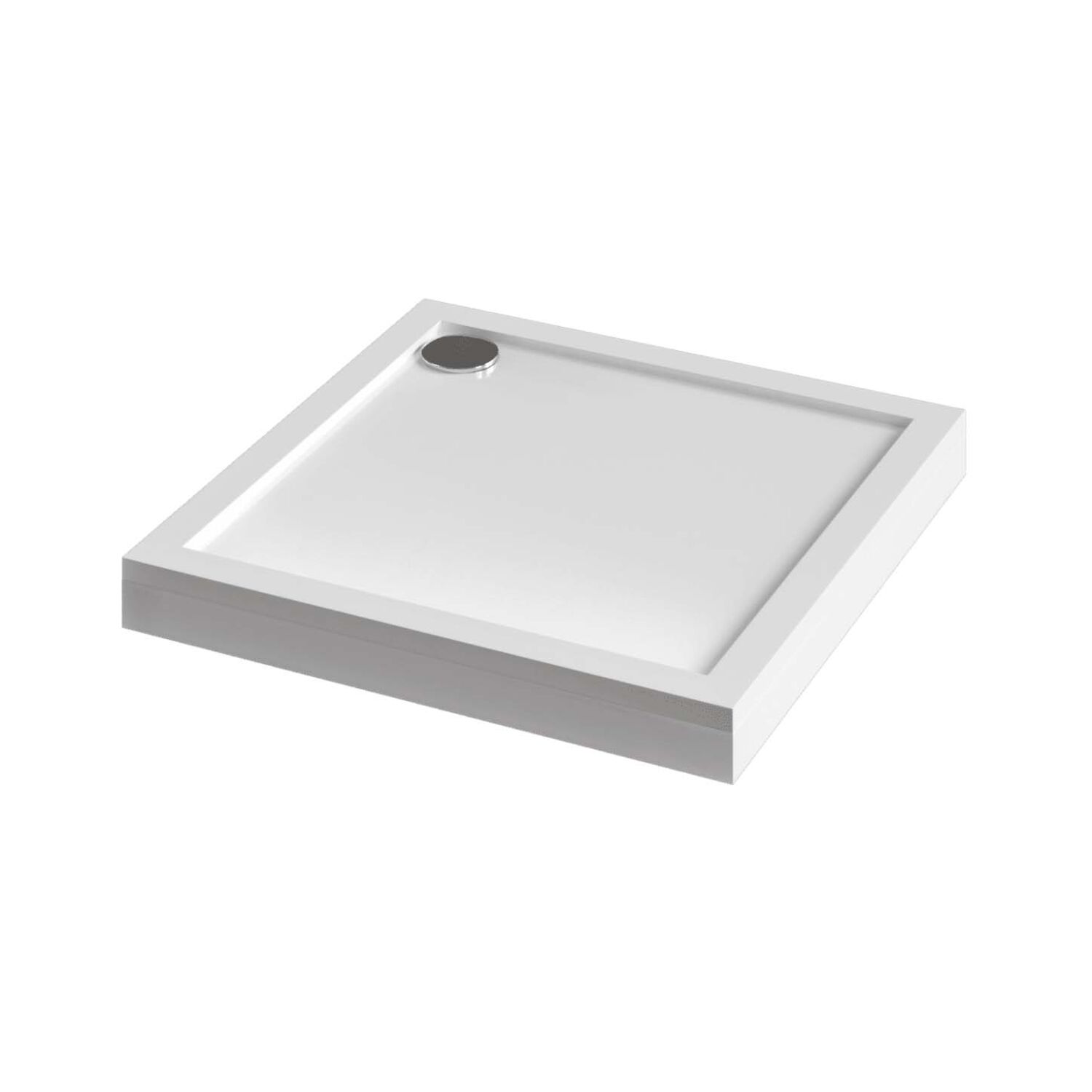 Поддон для душа Акватек Альфа 90x90, литьевой мрамор, цвет белый