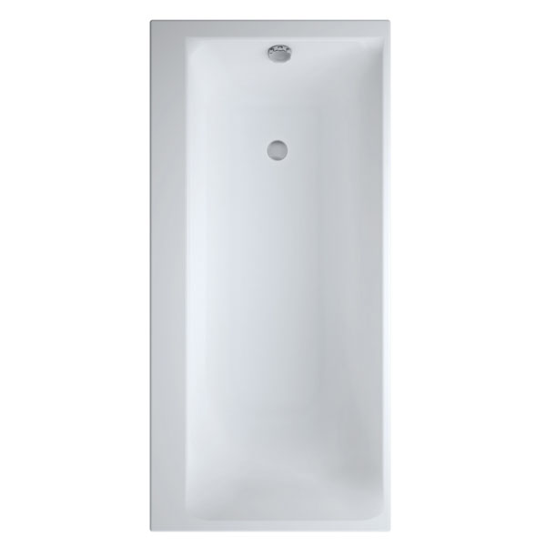 Ванна Cersanit Smart 170x80 акриловая, правая, без опор и экранов, цвет белый