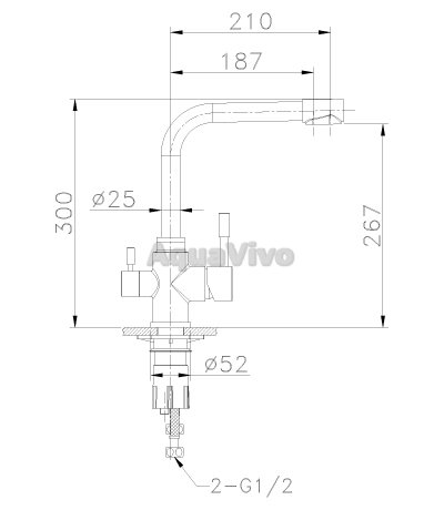 Смеситель Lemark Expert LM5061S для кухни - фото 1