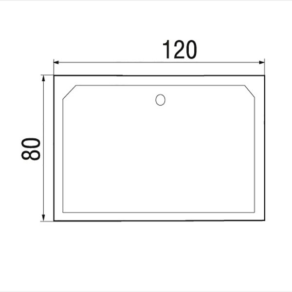 Поддон для душа Wemor 120/80/41 S 120x80, ABS-пластик, цвет белый - фото 1