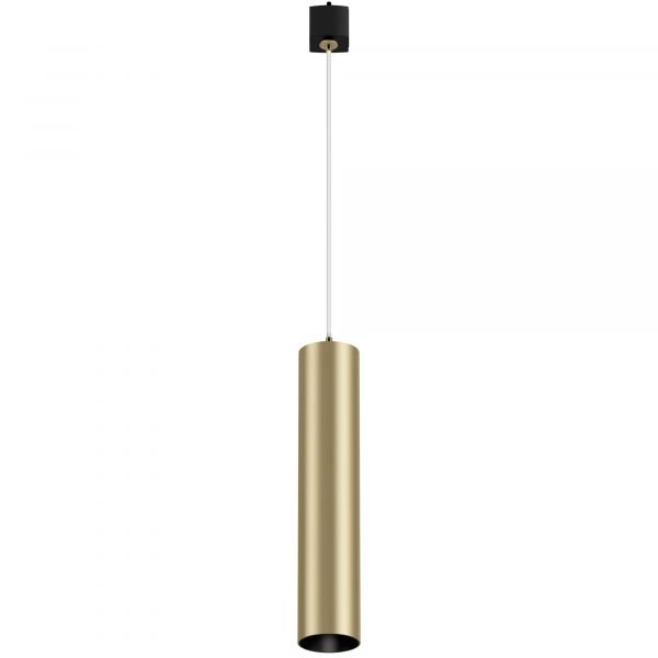 Трековый светильник Maytoni Technical Focus TR025-1-GU10-MG, арматура черная, плафон металл золото матовое