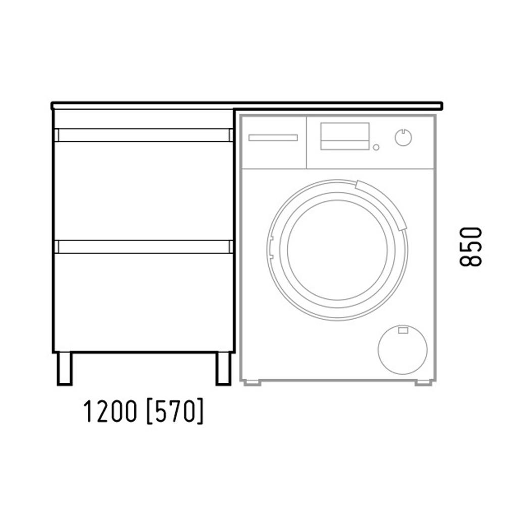 Тумба под раковину Corozo Альтаир 56, напольная, цвет белый