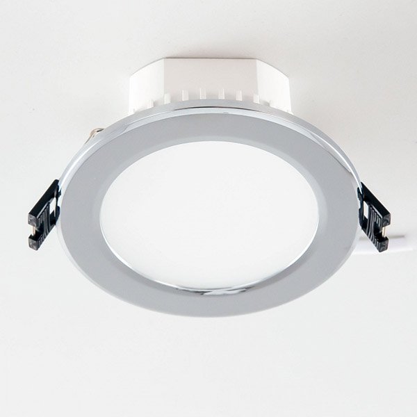 Точечный светильник Citilux Акви CLD008111V, арматура хром, плафон полимер белый, 11х11 см