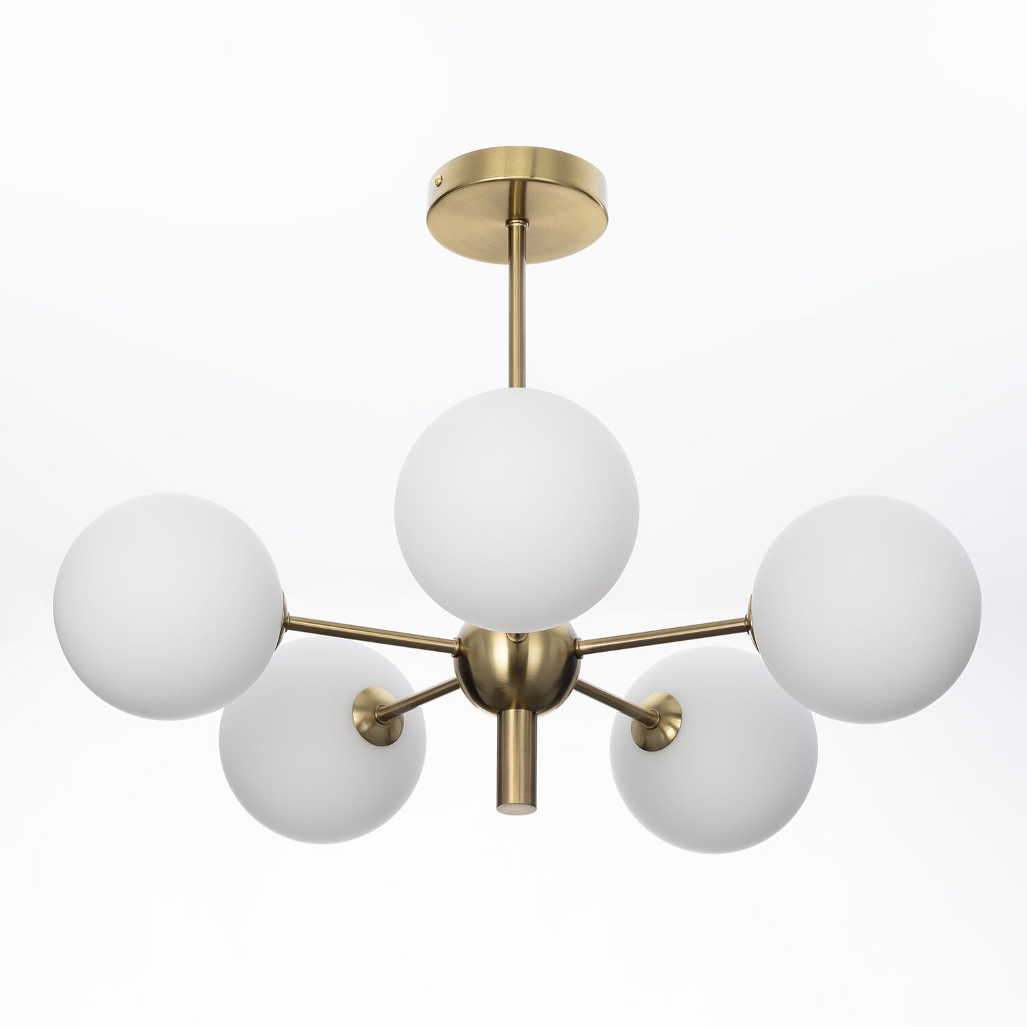 Люстра Citilux Tonga CL212153, арматура бронза, плафоны стекло белое - фото 1