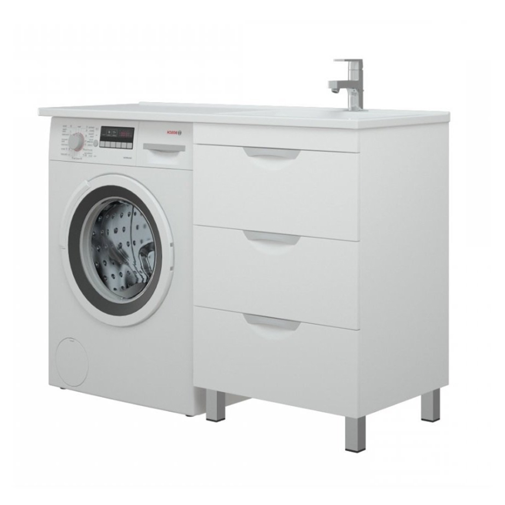 Тумба под раковину Corozo Алиот 56, напольная, цвет белый - фото 1