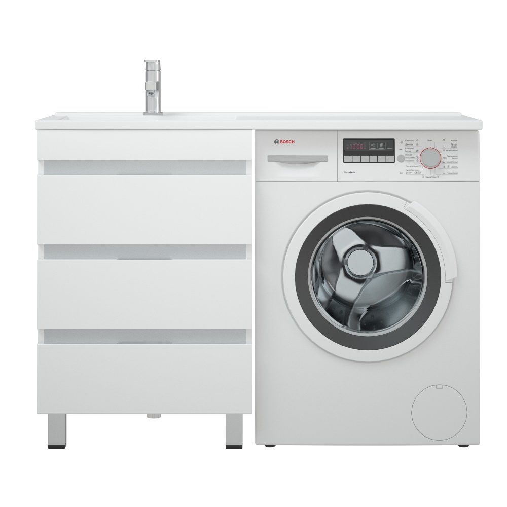 Тумба под раковину Corozo Джерси 50 напольная, цвет белый - фото 1