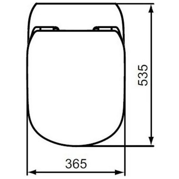 Сидение Ideal Standard Tesi T352701 для унитаза, с микролифтом, цвет евро белый - фото 1