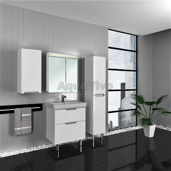 Мебель для ванной Dreja Q Plus 55, цвет белый лак