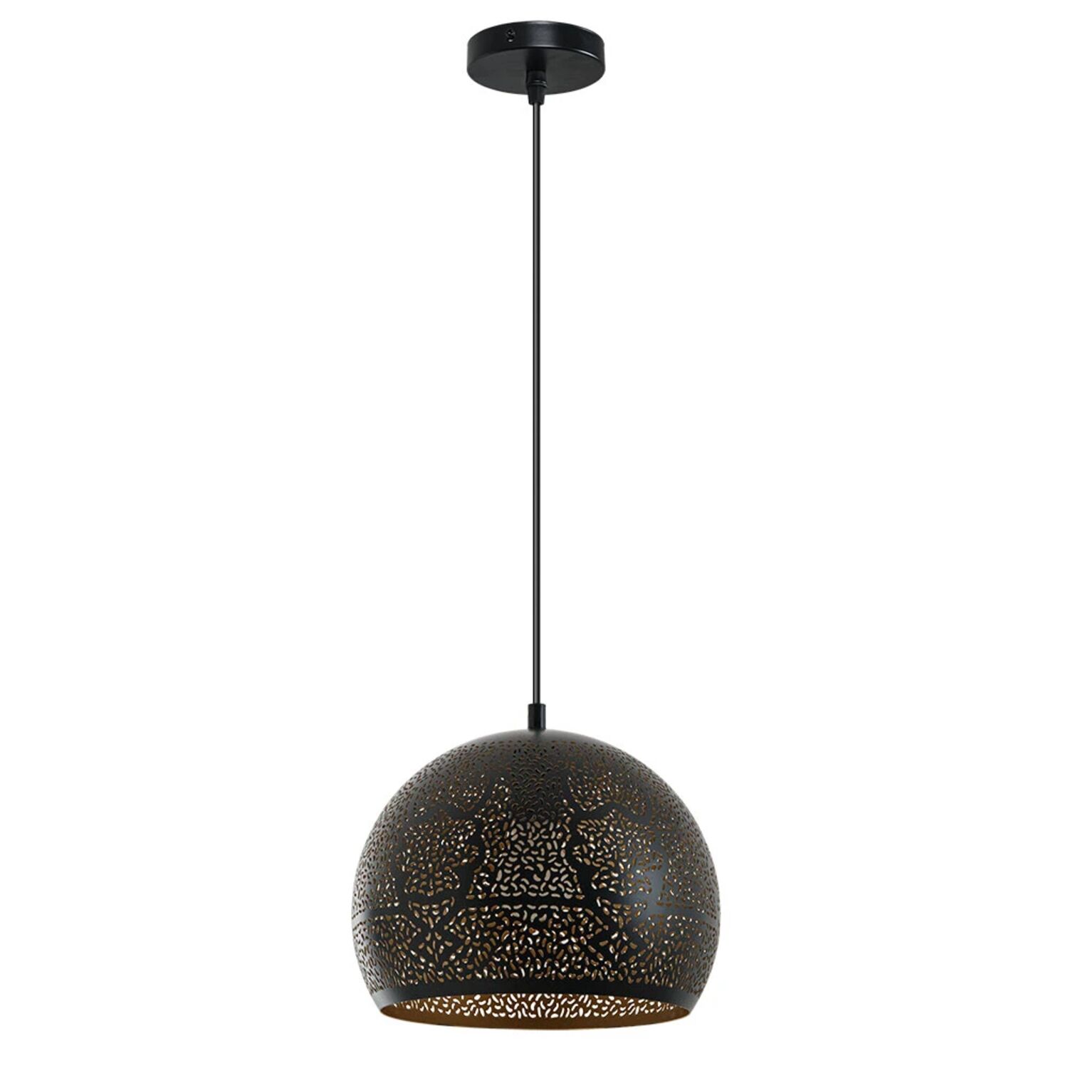 Подвесной светильник Arte Lamp Celesta A7058SP-1BK, арматура черный, плафон металл черный