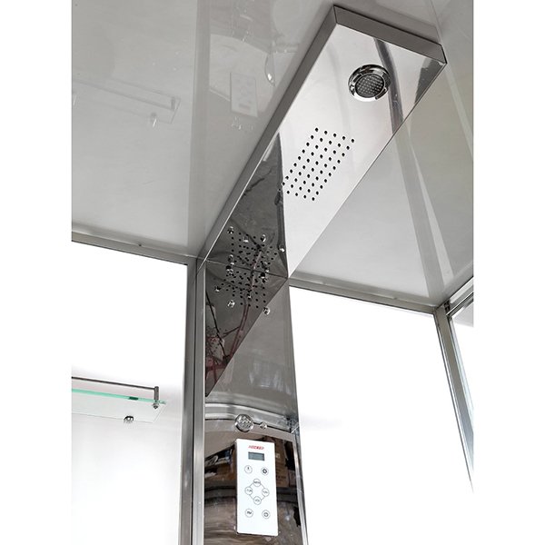 Душевая кабина Deto ESPOO Z122 120x90, стекло прозрачное, профиль хром глянцевый, с сенсорным управлением, с подсветкой - фото 1