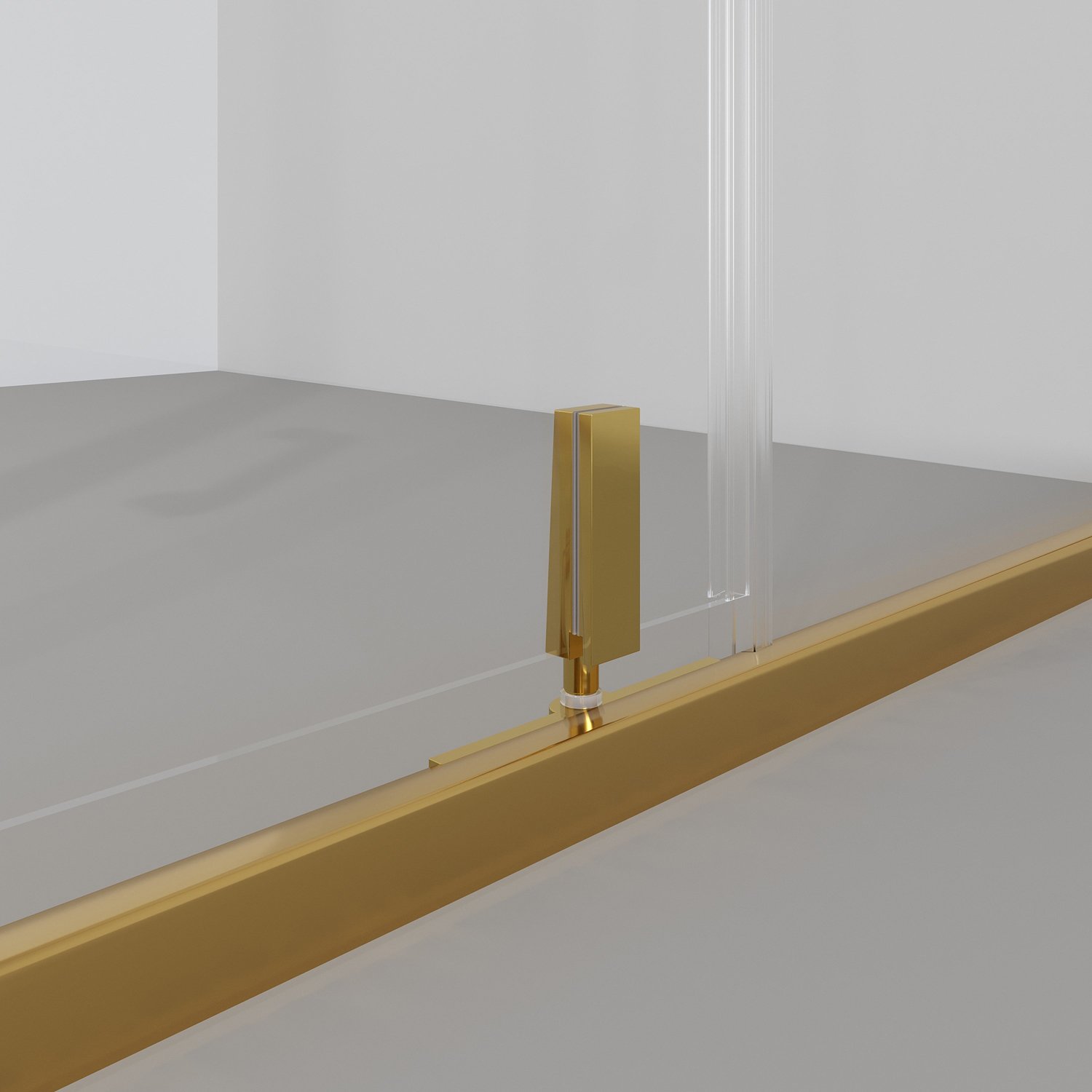 Душевой уголок Niagara Nova NG-43-9AG-A70G 90x70, стекло прозрачное, профиль холодное золото - фото 1