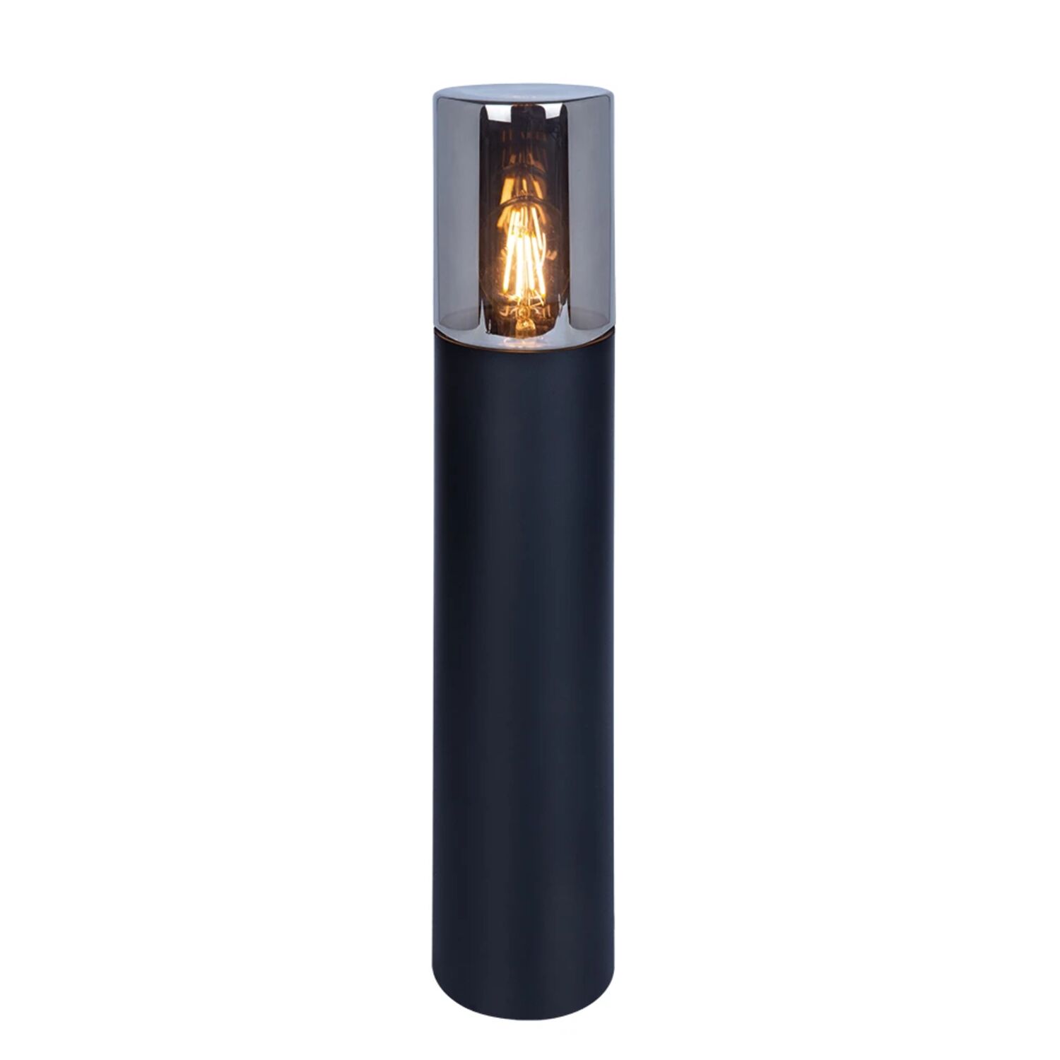 Ландшафтный светильник Arte Lamp Wazn A6215PA-1BK, арматура черная, плафон стекло дымчатое