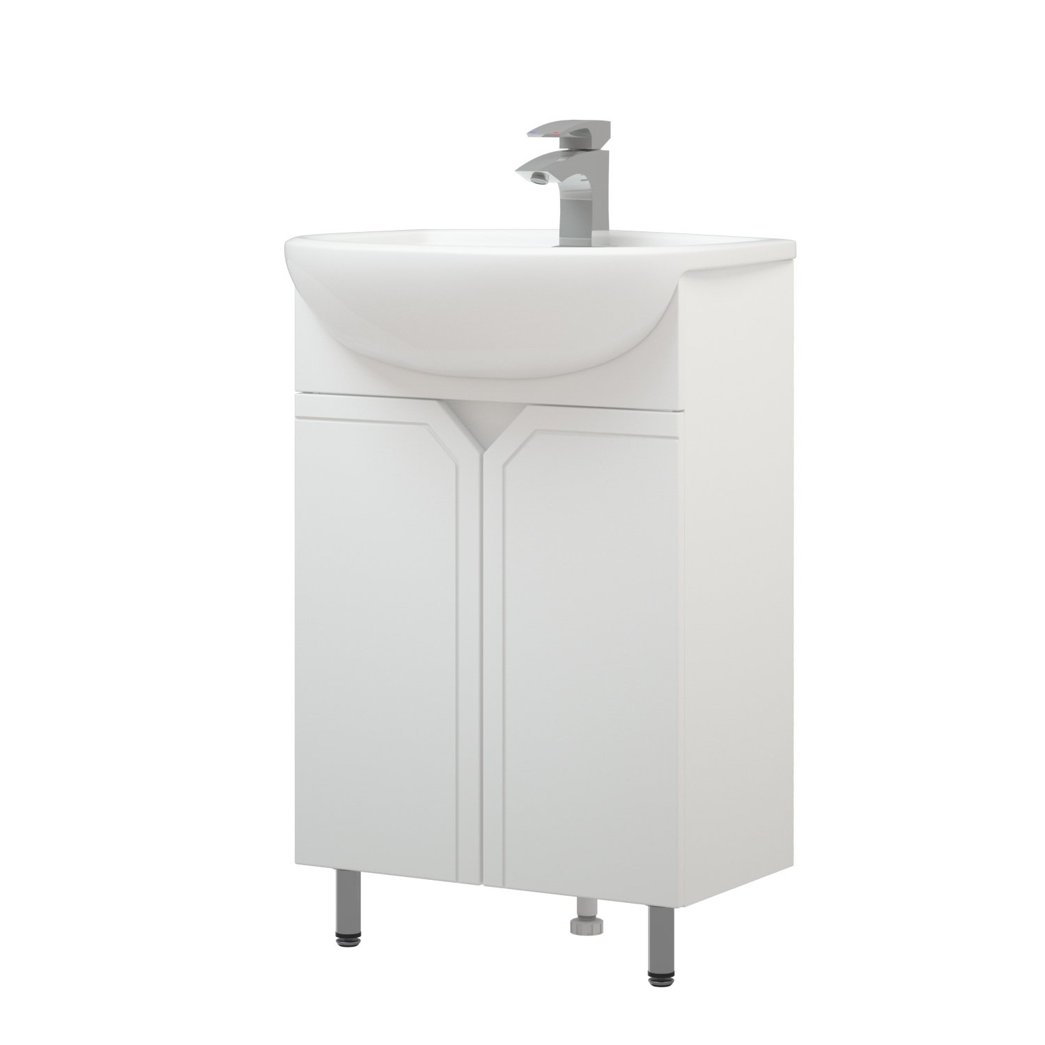 Тумба под раковину Corozo Сириус 55, цвет белый - фото 1