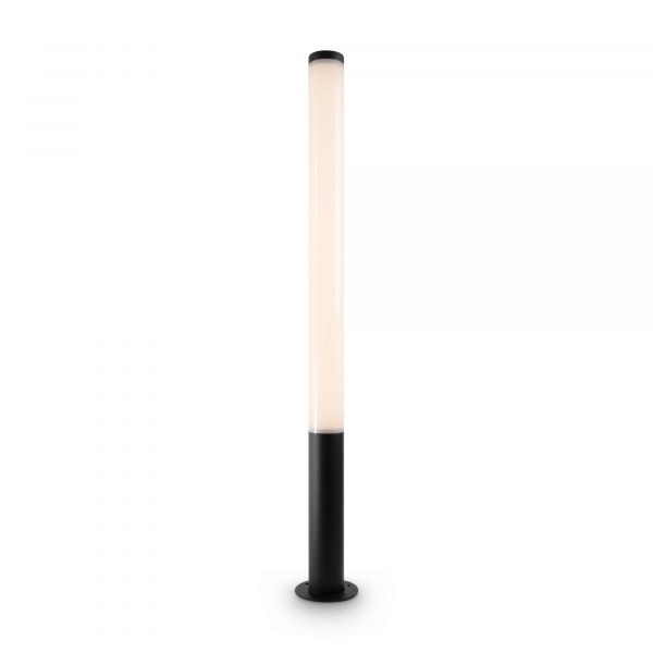 Уличный светильник Maytoni Ginza O041FL-L50B3K, арматура черная, плафон пластик белый