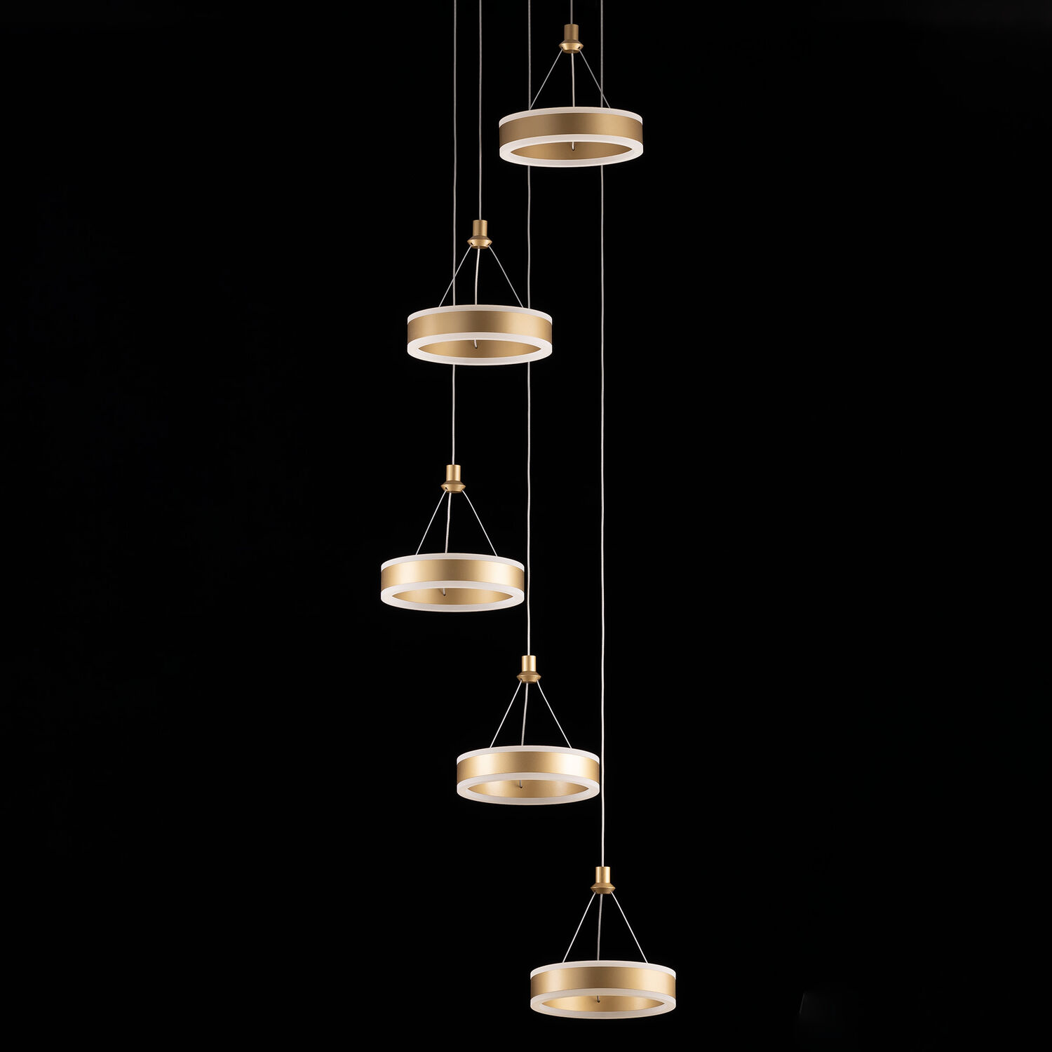 Подвесной светильник Citilux Дуэт CL719052, арматура золото - фото 1