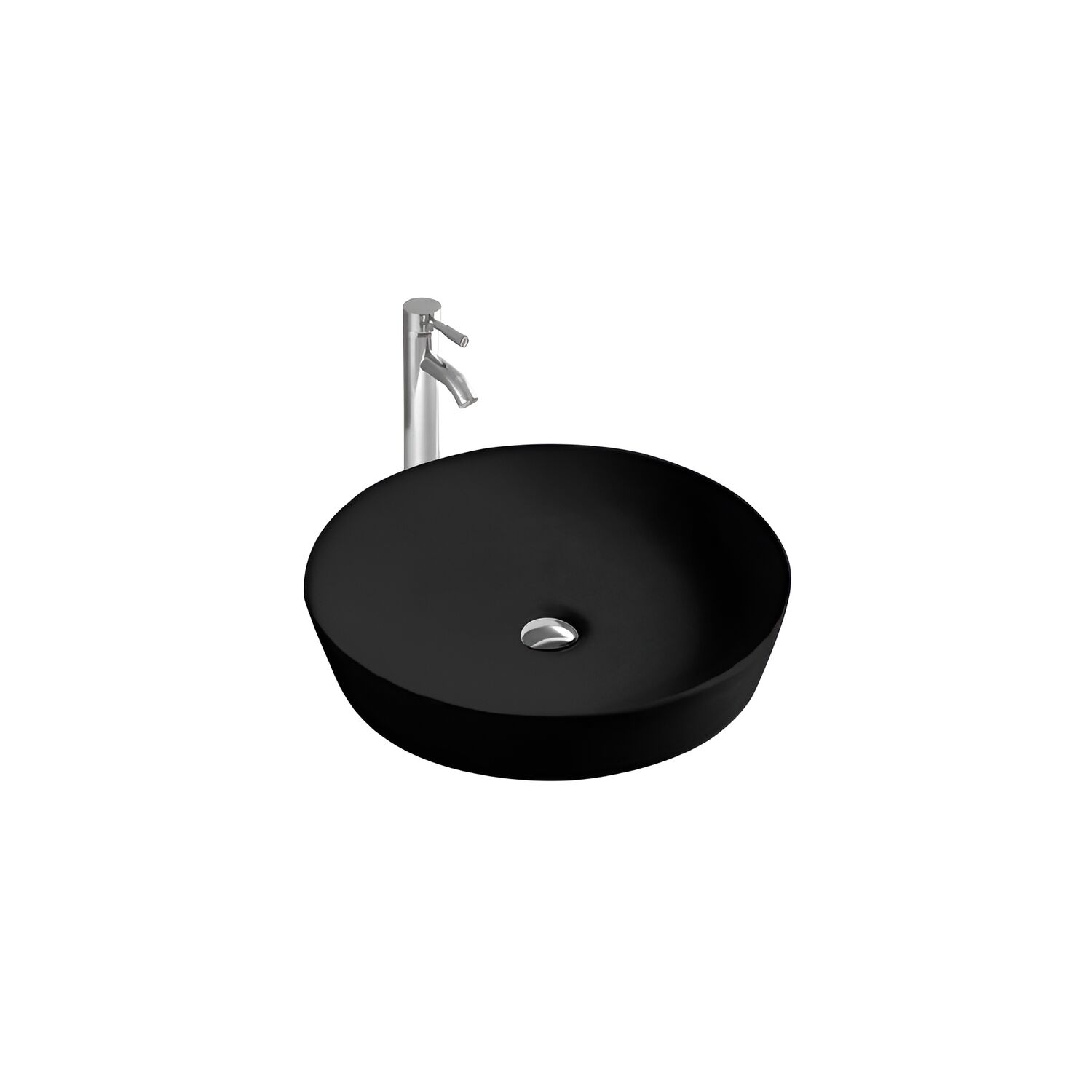 Раковина Акватек Европа AQ5558-MB накладная, 42x42 см, цвет черный матовый