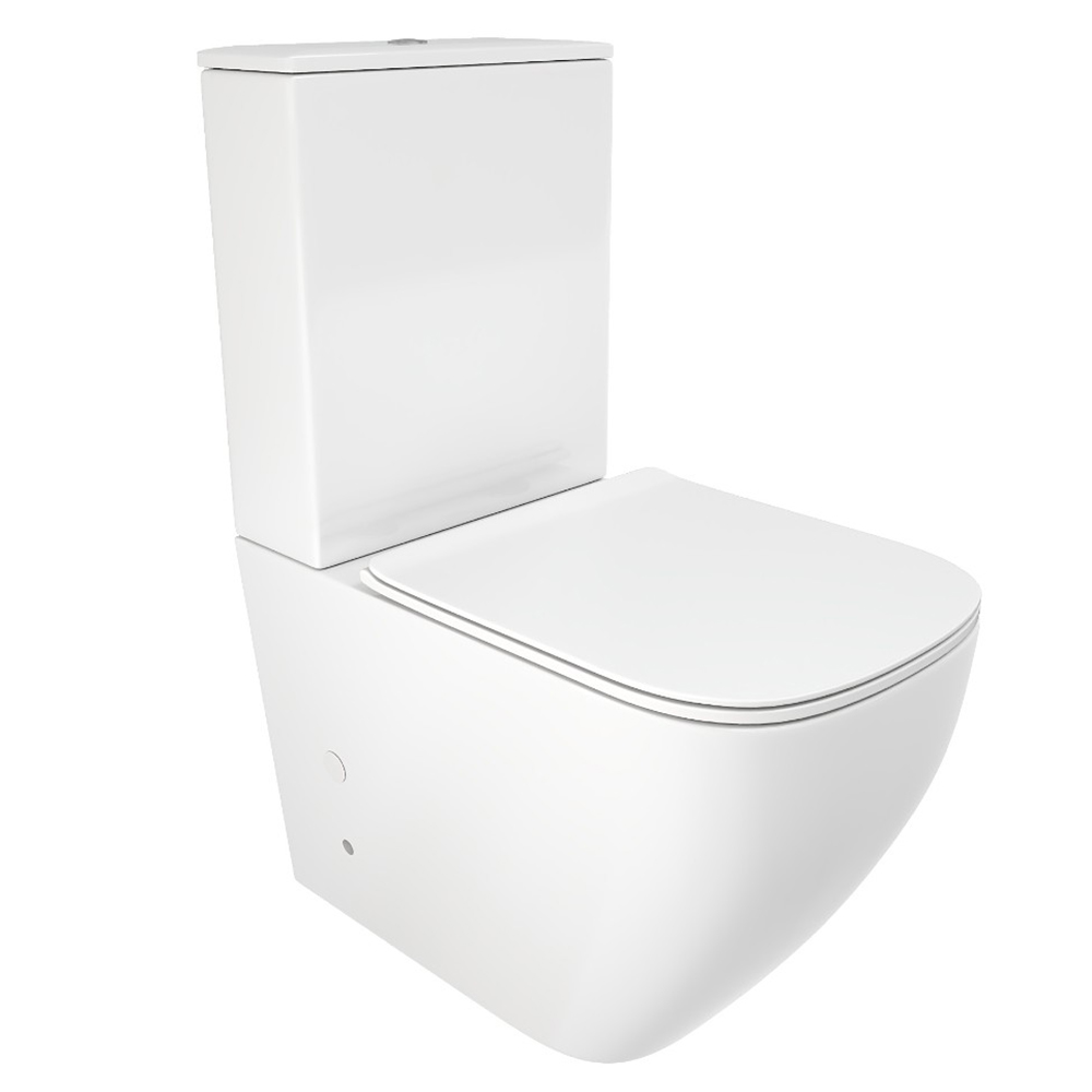 Унитаз-компакт CeruttiSPA Mimi CT8707 напольный, безободковый, с сиденьем микролифт, цвет белый