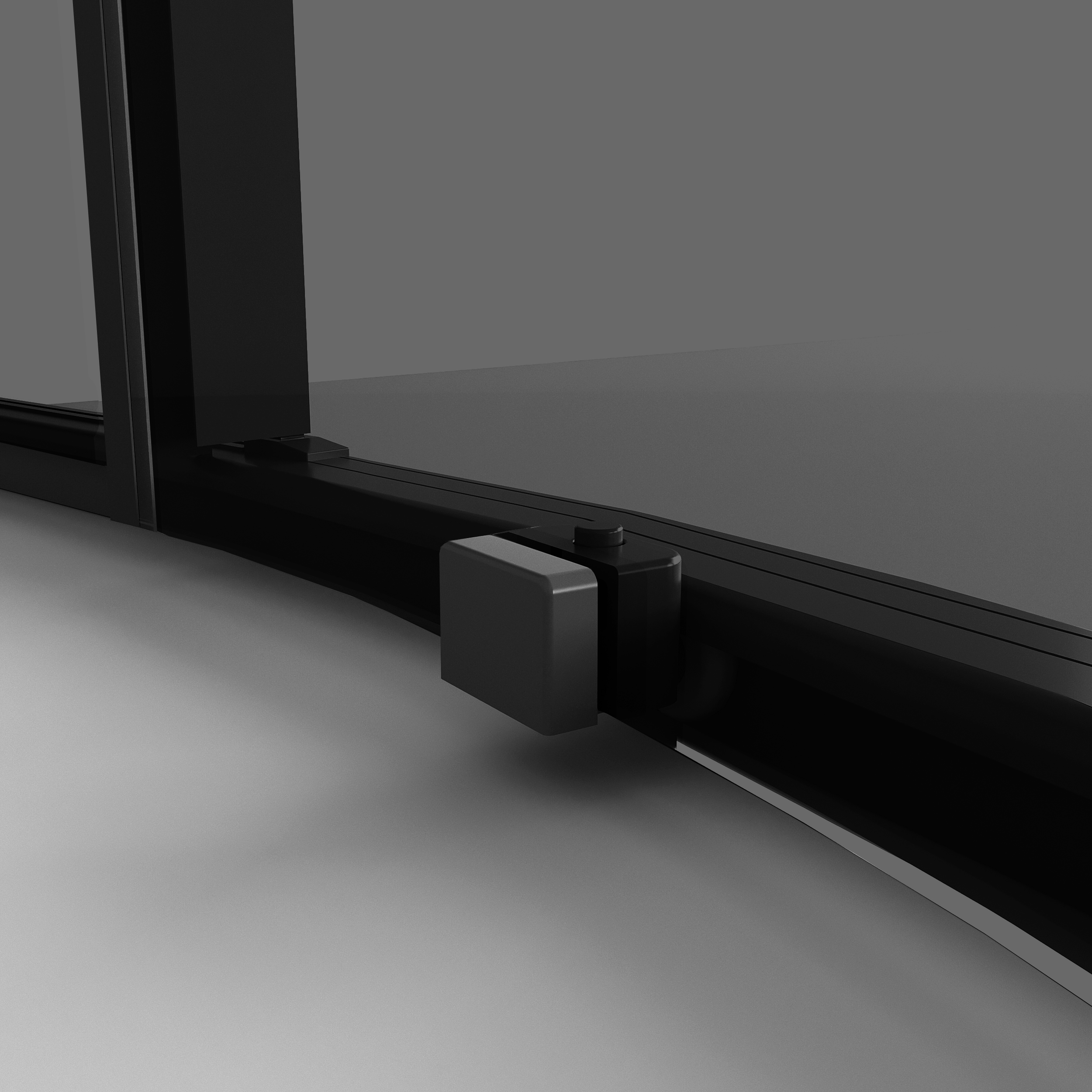 Душевой уголок Niagara Nova NG-2825-34 Black 80x80, стекло тонированное, профиль черный матовый